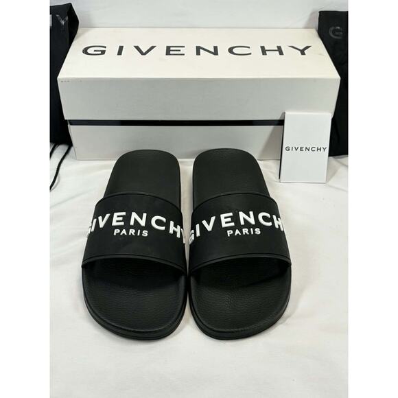 Givenchy Label Slide flat mules in rubber M SZ 11 EU 44 SPB JA-362299 main image 10
